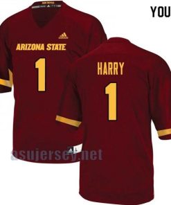 Youth Arizona State Sun Devils N'Keal Harry #1 Maroon Embroidery Jersey 902550-495 authentic